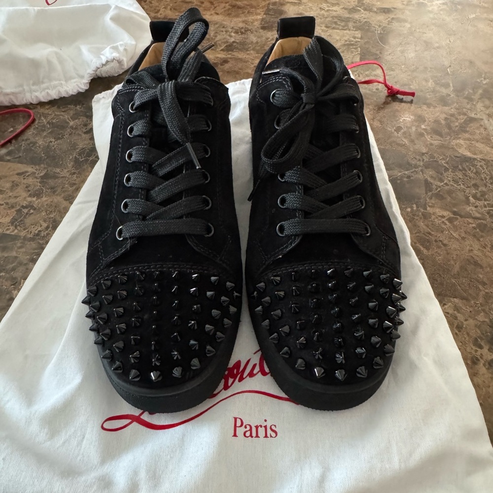 Black Studded Sneakers